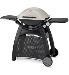 Weber Q 3000 – Barbecue gaz compact avec chariot et grilles en fonte