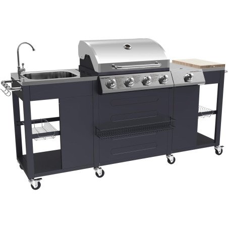 Cuisine d’extérieur Texas 4+1 brûleurs – Happy Garden