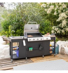 Cuisine d’extérieur Texas 4+1 brûleurs – Happy Garden