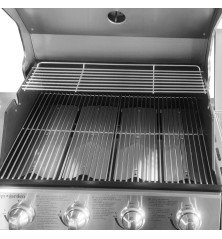 Cucina da esterno Texas – 4 fuochi + fornello laterale – 17,2 kW – Happy Garden
