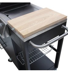 Cuisine extérieure Texas – 4 brûleurs + réchaud latéral – 17,2 kW – Happy Garden