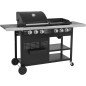 Barbecue gaz VESUVIO 6 brûleurs avec plancha intégrée