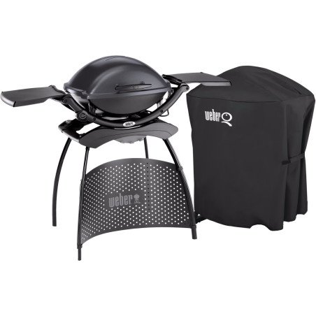 Barbecue électrique Weber Q2400 avec support + housse – 2200W – 10 personnes