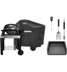 Weber Pulse 2000 barbecue électrique avec support – Pack complet pour 9 personnes – 2200W