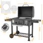 Barbecue Charbon XXL TLSUNNY – Pratique, Robuste et Mobile – 152 x 136 x 60 cm Barbecue Charbon XXL TLSUNNY – Pratique, Robuste et Mobile – 152 x 136 x 60 cm