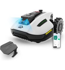 Robot tondeuse MAMMOTION YUKA Mini sans fil jusqu’à 1100 m² avec ou sans garage