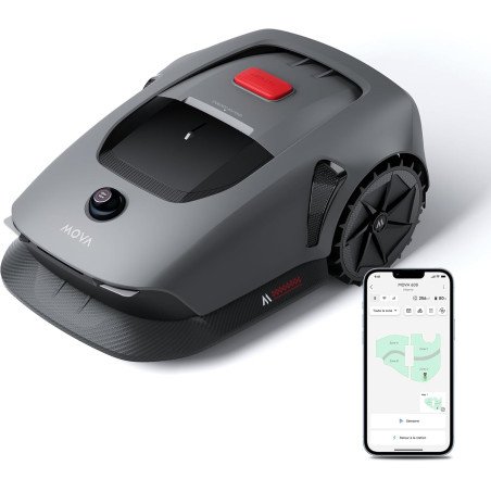 Robot tondeuse MOVA sans fil avec LiDAR 3D et évitement intelligent pour 600 à 1000 m²
