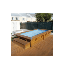 Piscine Hors Sol Bois Ubbink Azura 200 x 350 cm | Kit Complet
