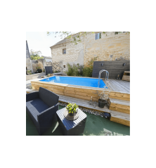 Piscine Hors Sol Bois Ubbink Azura 200 x 350 cm | Kit Complet