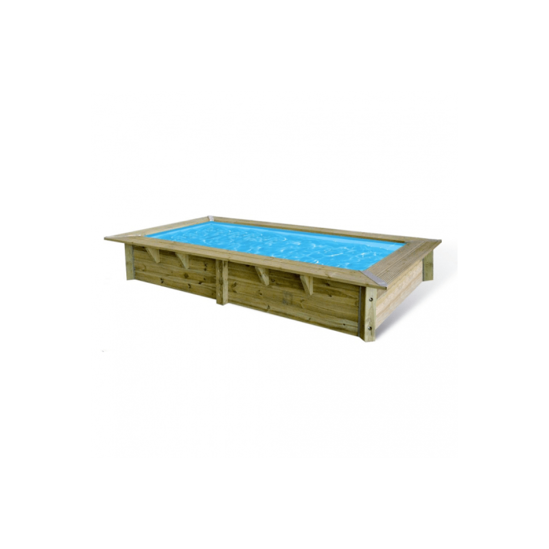 Comprar Elegancia Piscina de Madera Semienterrada para Jardín | Etivia Yardena