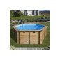 Piscine Hors Sol Bois GRE Vanille 2 | Kit Complet Ø4 m