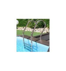 Piscine Hors Sol Bois GRE Vanille 2 | Kit Complet Ø4 m
