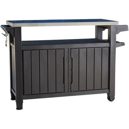 Desserte de jardin Keter Unity XL – 207L de rangement avec plan inox