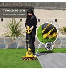 Balayeuse à gazon synthétique Garland Roll&Comb 141E-V19 – 300 W, rouleau 40 cm