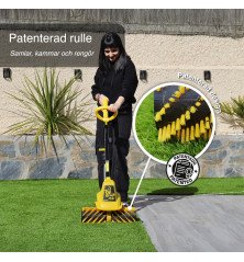 Garland Roll&Comb 141E-V19 Barredora Césped Artificial – 300 W, 40 cm