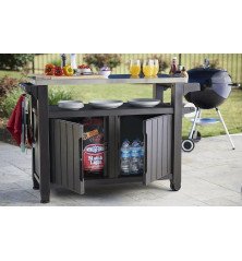 Carrito de jardín Keter Unity XL: 207 litros de almacenamiento con cubierta de acero inoxidable