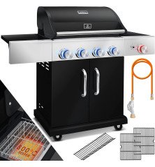 KESSER Master – Barbecue gaz 4+1 brûleurs avec zone infrarouge 800°C et LED