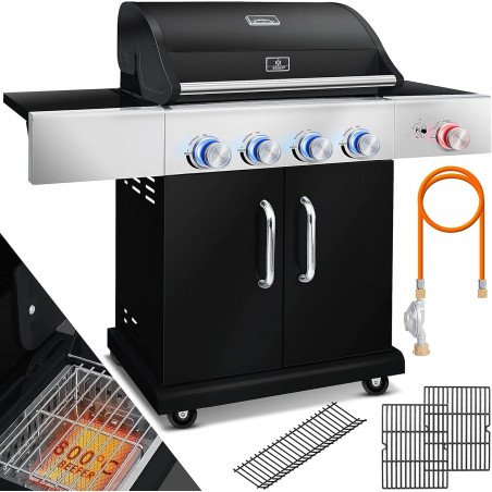 KESSER Master – Barbecue gaz 4+1 brûleurs avec zone infrarouge 800°C et LED