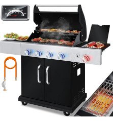 Barbecue à gaz KESSER Master 4+1 brûleurs avec zone infrarouge