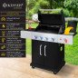 Barbecue à gaz KESSER Master 4+1 brûleurs avec zone infrarouge