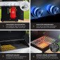 Barbecue a gas KESSER Master 4+1 bruciatori con zona a infrarossi